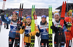 Deutsche Langläuferinnen gewinnen Bronze